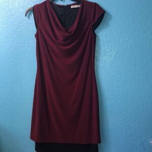 Marc New York size 0 stretch burgundy dress